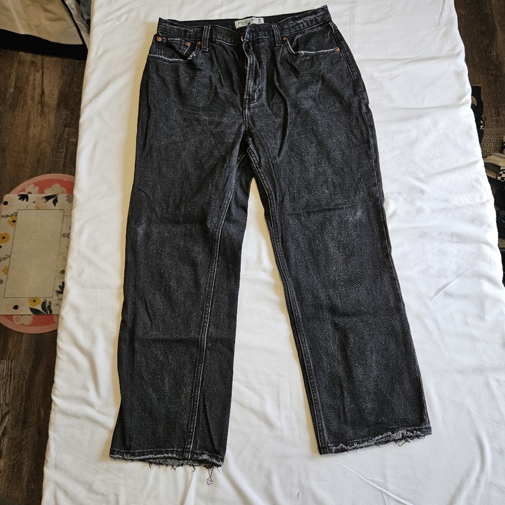 Abercrombie & Fitch Ankle Straight Ultra High Rise 28, 6 Short
